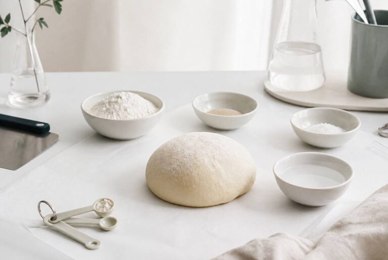 Décryptage d&rsquo;une pâte à pizza : farine, levure, sel et eau, ce que fait chaque ingrédient