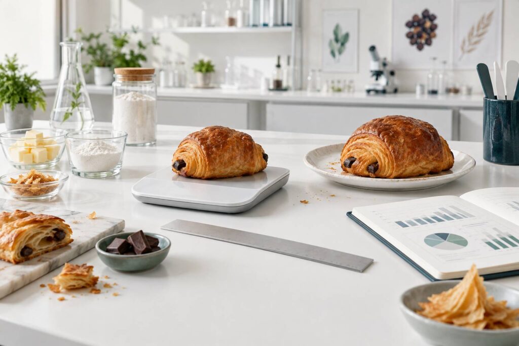 Illustration éditoriale du sujet : Combien de calories dans un pain au chocolat ?