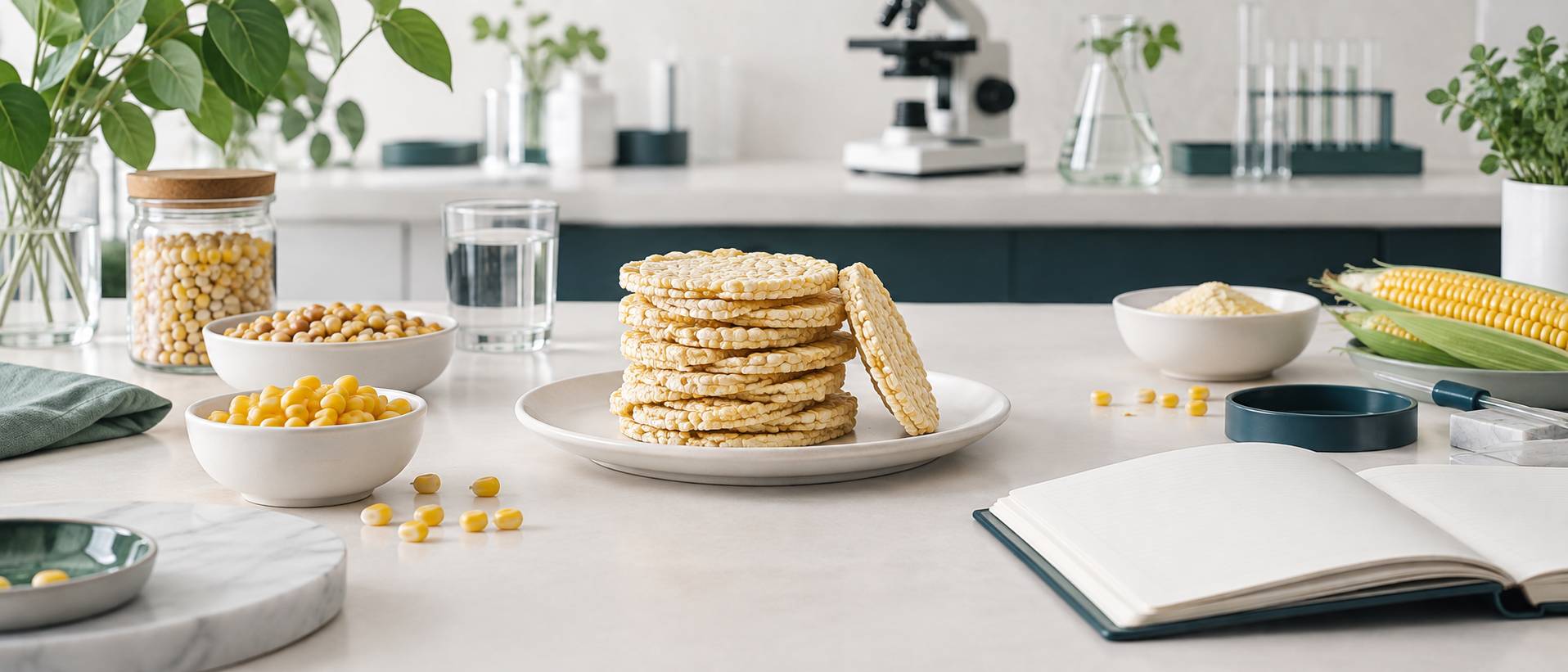 Illustration éditoriale du sujet : Galette de maïs : calories, nutrition et bon usage