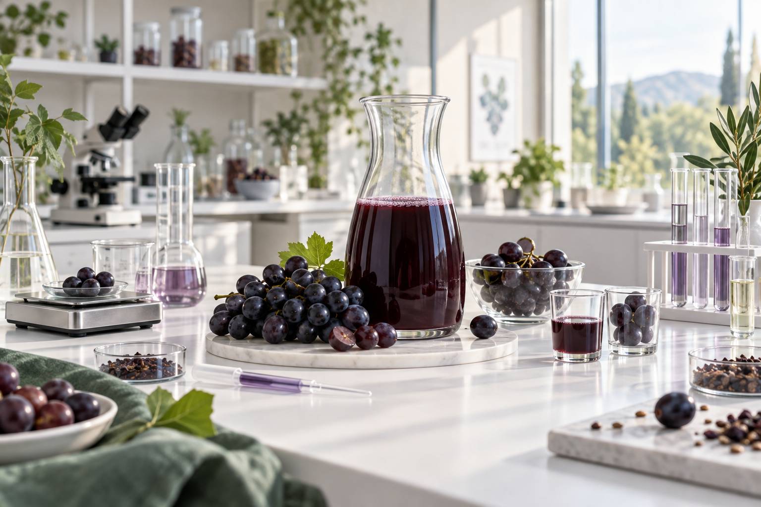 Illustration éditoriale du sujet : Le jus de raisin est-il bon pour la santé ? Le vrai du faux
