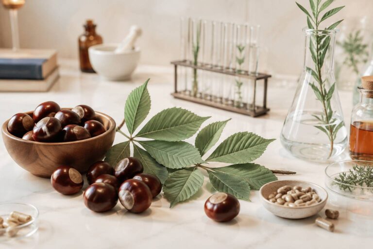 Marron d&rsquo;Inde (horse chestnut) : bienfaits sur la circulation, le vrai du faux
