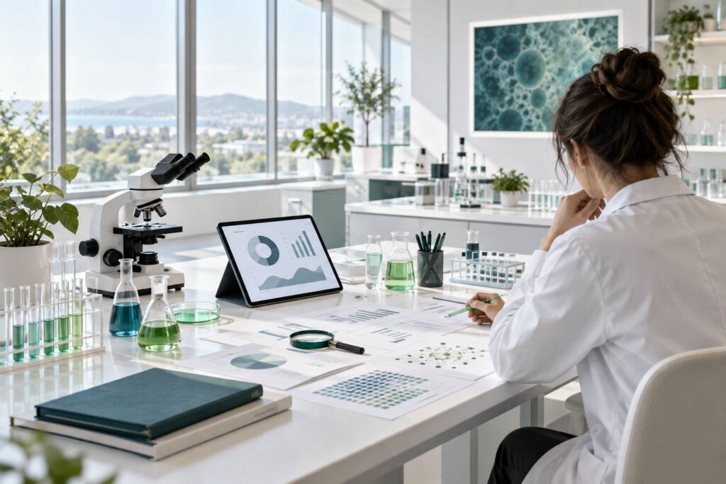 Illustration éditoriale du sujet : « Researchers investigated the beneficial effect » : lire une étude sans se faire avoir